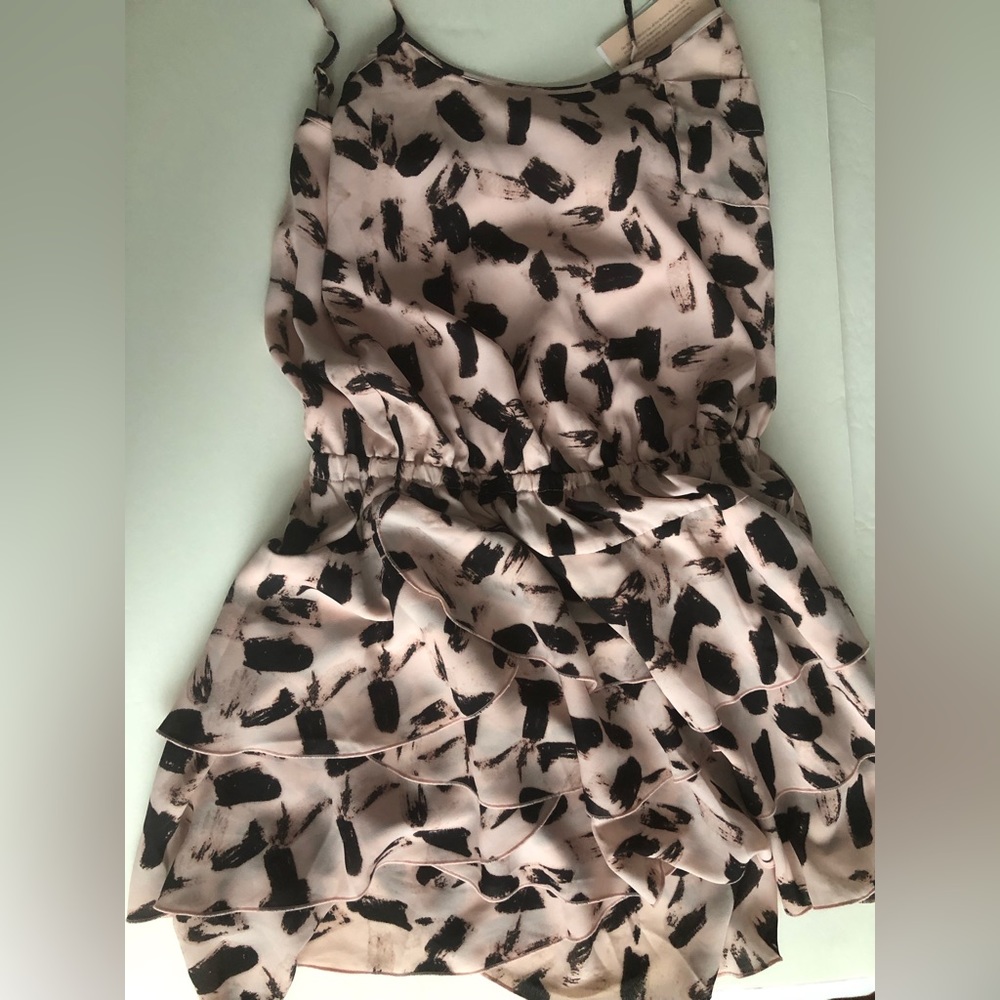 Banana Republic, ruffle summer sundress, spaghetti straps, size xs, short skirt
